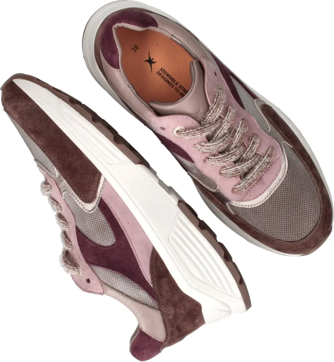 Xsensible Ponte Vecchio Sneakers - Bruin - Suede - Dames 41 - afbeelding 4 van 6