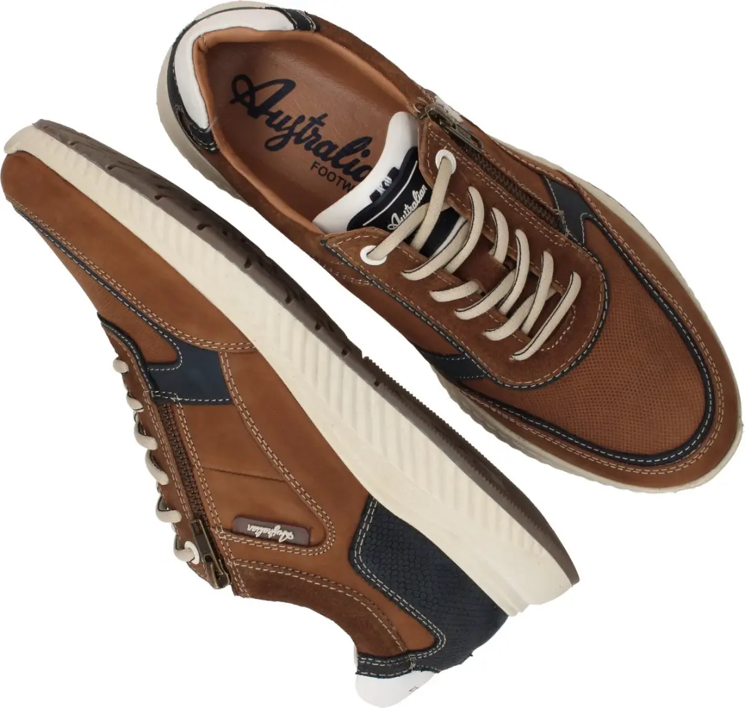 Australian Maurizio Heren Sneakers - Cognac - Maat 41 - afbeelding 6 van 6