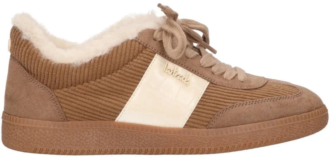 La Strada Sneaker Taupe Met Bont