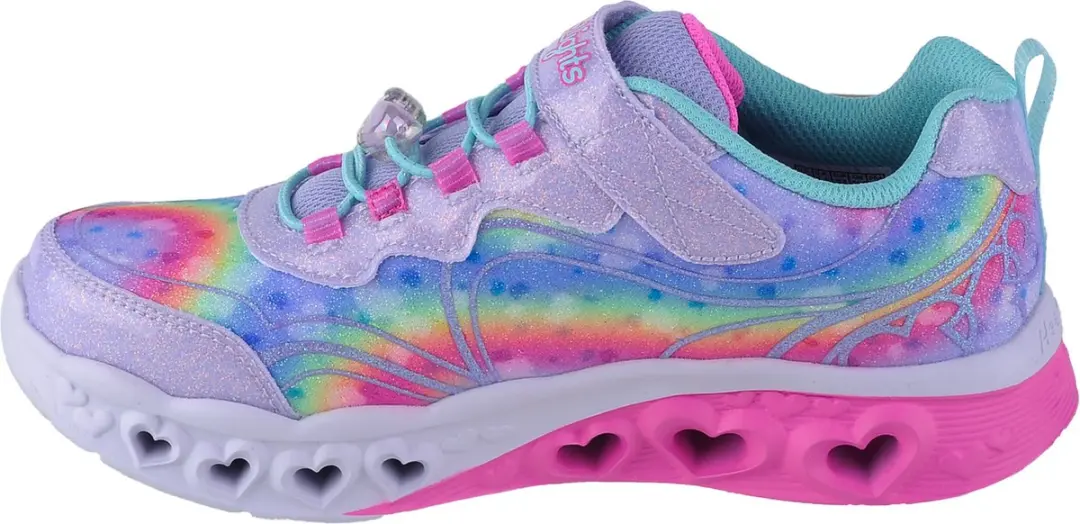 Skechers Flutter Heart Lights 303253L-LVAQ Sneakers - Roze - afbeelding 2 van 4