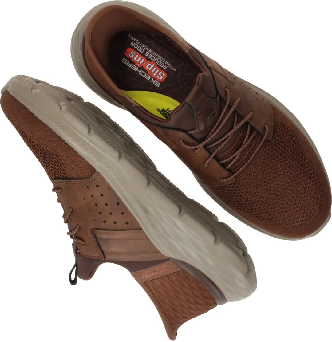 Skechers Garner Newick Heren Instappers - 41 - Almond
