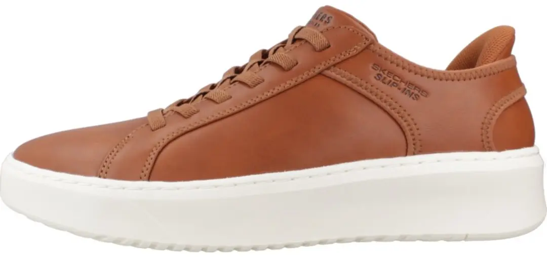 Skechers Slip-ins Court Break Pantoffels 183177-COG - Bruin - afbeelding 2 van 6