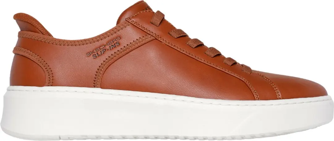 Skechers Slip-ins Court Break Pantoffels 183177-COG - Bruin - afbeelding 3 van 6