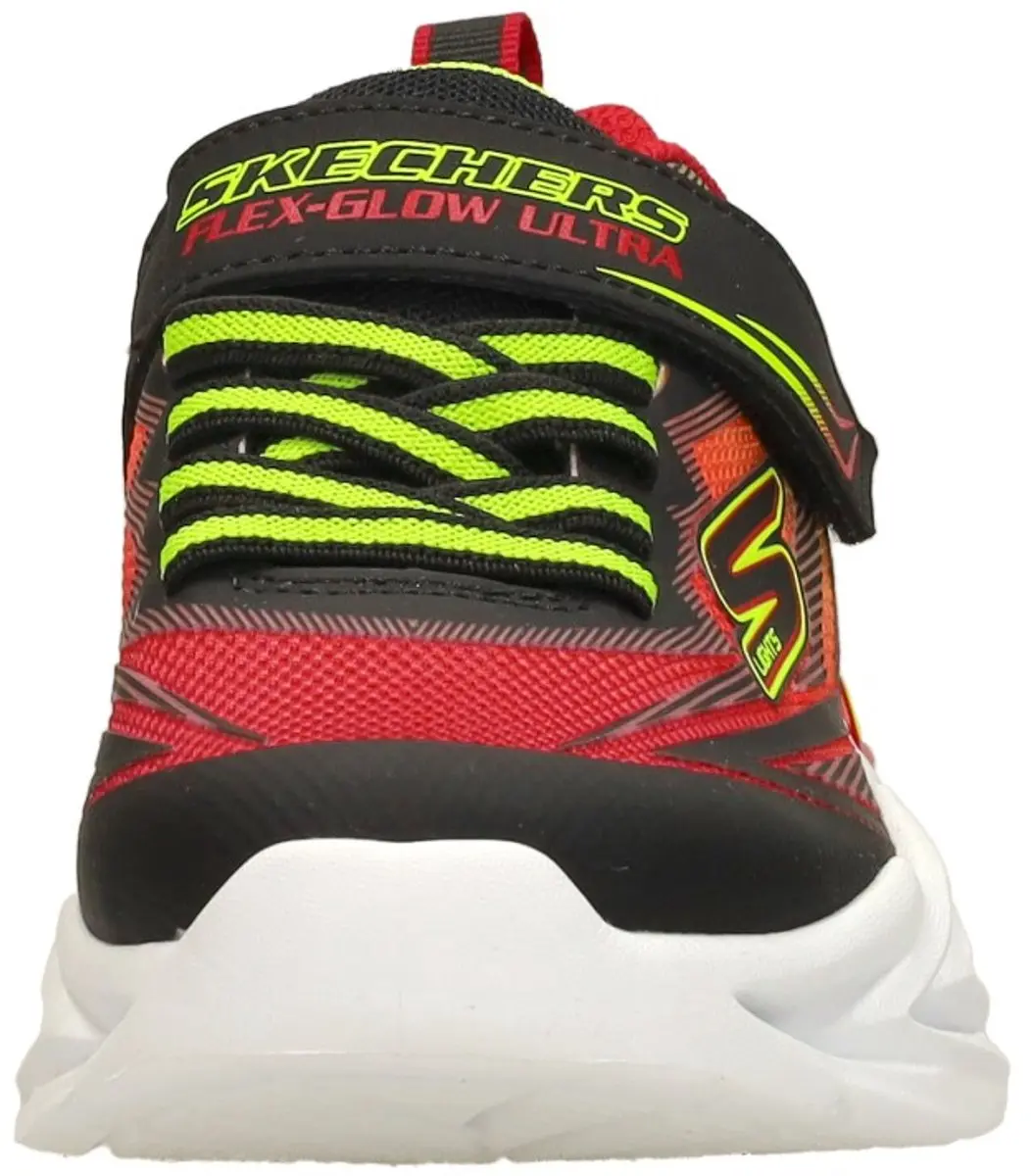 Skechers S Lights Flex Glow Ultra Jongens Sneakers - Zwart - afbeelding 3 van 6