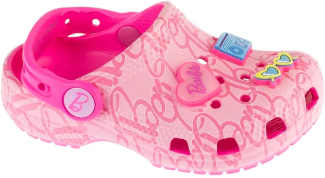 Crocs Classic Mattel Pink Barbie Clog T K, voor meisje, Roze, Slippers, maat: 27