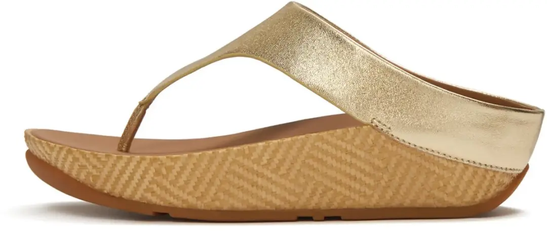 FitFlop Lulu Lux Graphic-Weave Leather Toe-Post Sandals Dames Sandalen