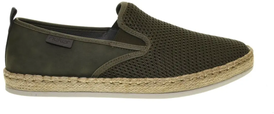 Zomerse Mocassin Khaki Heren Rieker maat 44