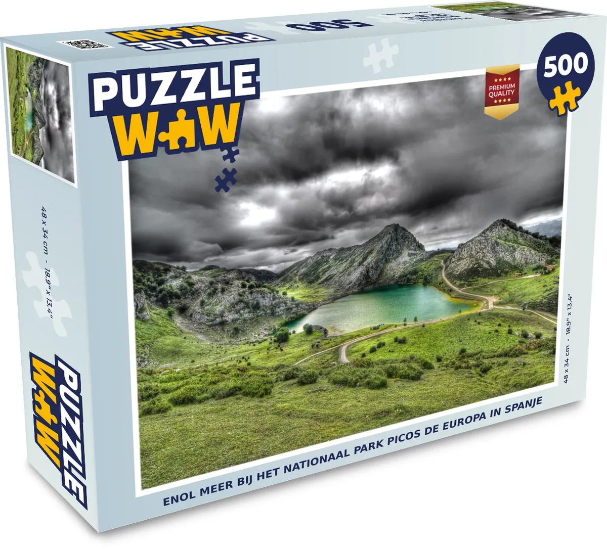 PuzzleWow Legpuzzel Picos de Europa 500 Stuks - Multicolor