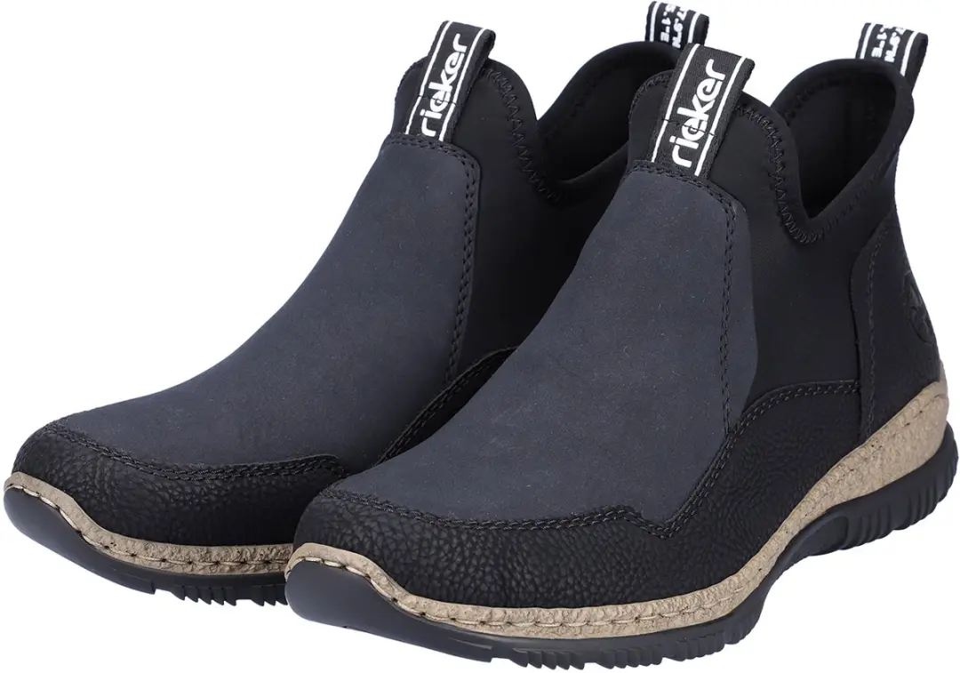 Rieker dames Chelsea boot enkellaars N3275-00 zwart