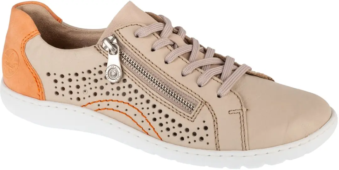 Rieker Sneakers 52824, Vrouwen, Beige, Sneakers, maat: 39