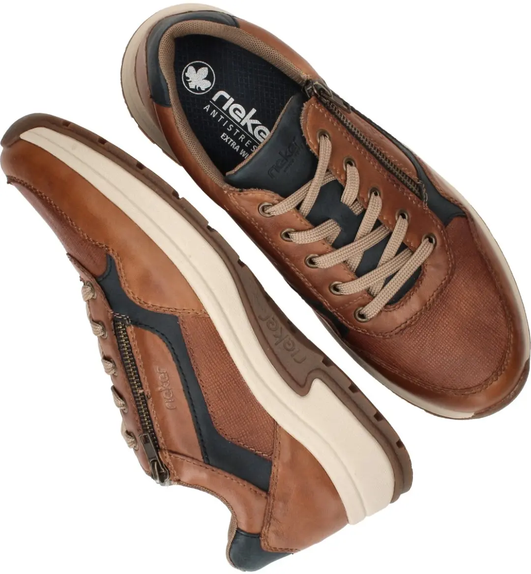 Rieker Heren Sneakers - Bruin - Maat 41 - afbeelding 6 van 6