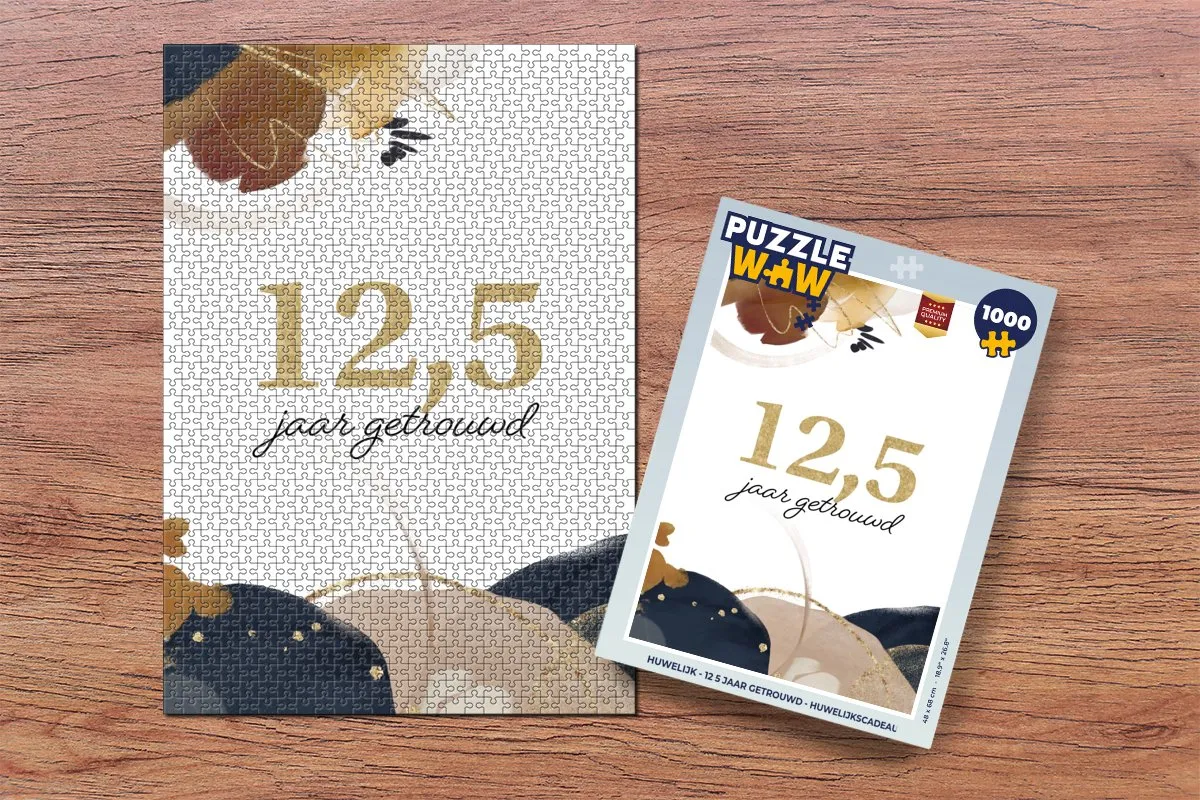 PuzzleWow Jubileum Legpuzzel 1000 Stuks - Multicolor