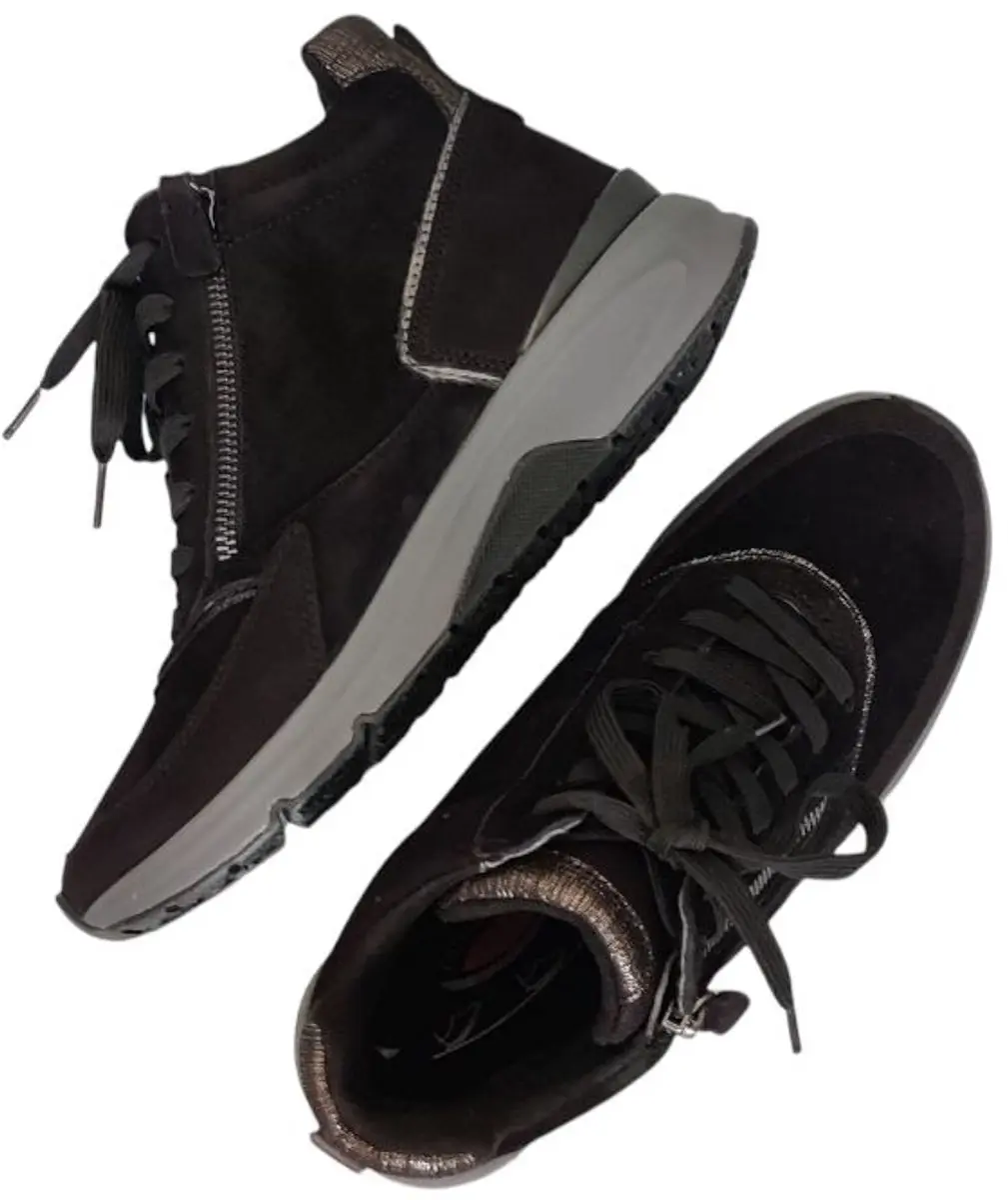 Gabor Rollingsoft Veterboots - Zwart Suede - Maat 37.5 - afbeelding 6 van 6