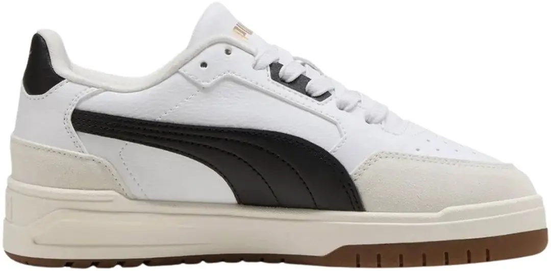 PUMA Shuffle Downtown Lo Sneakers Junior 35.5 - Wit/Zwart - afbeelding 2 van 6