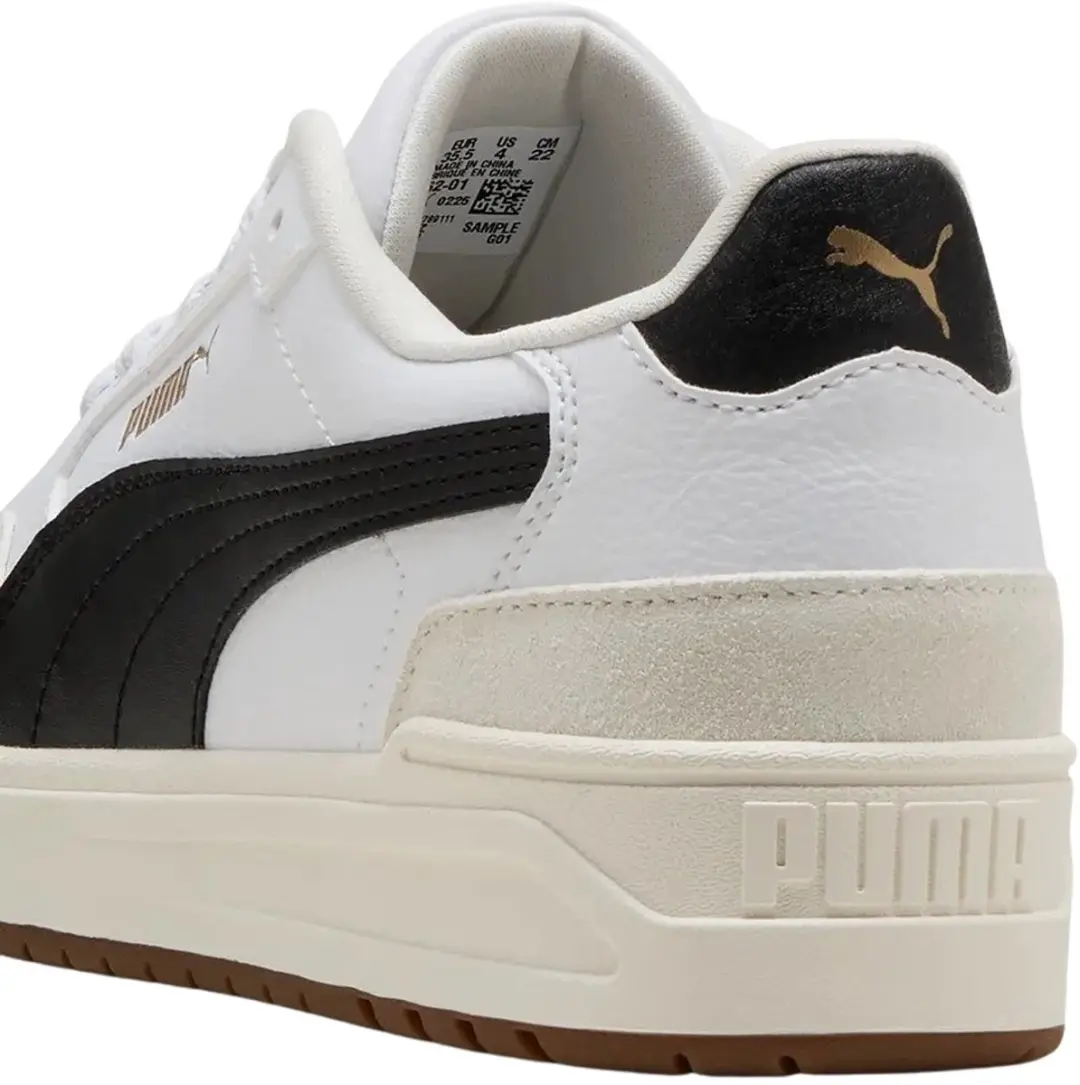 PUMA Shuffle Downtown Lo Sneakers Junior 35.5 - Wit/Zwart - afbeelding 4 van 6