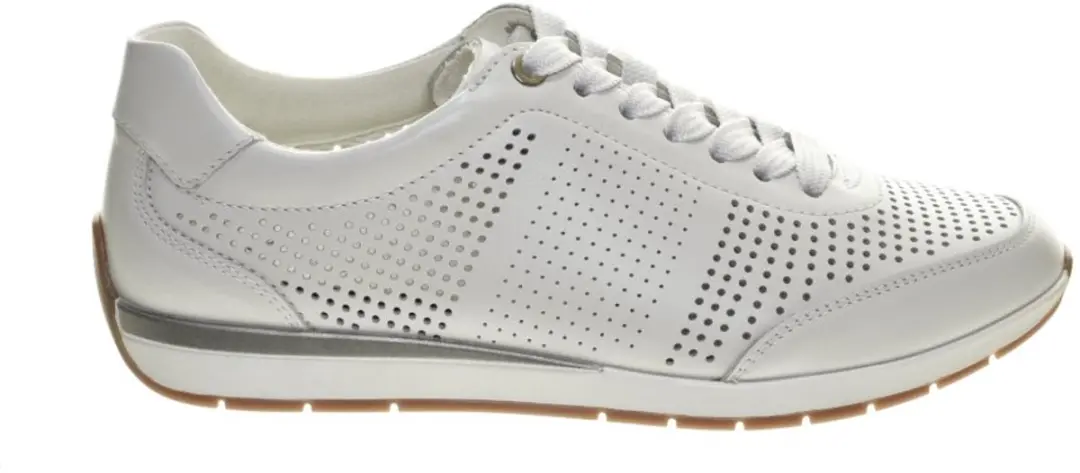 Ara Portofino Witte Sneakers Zomers Gaatjes maat 35