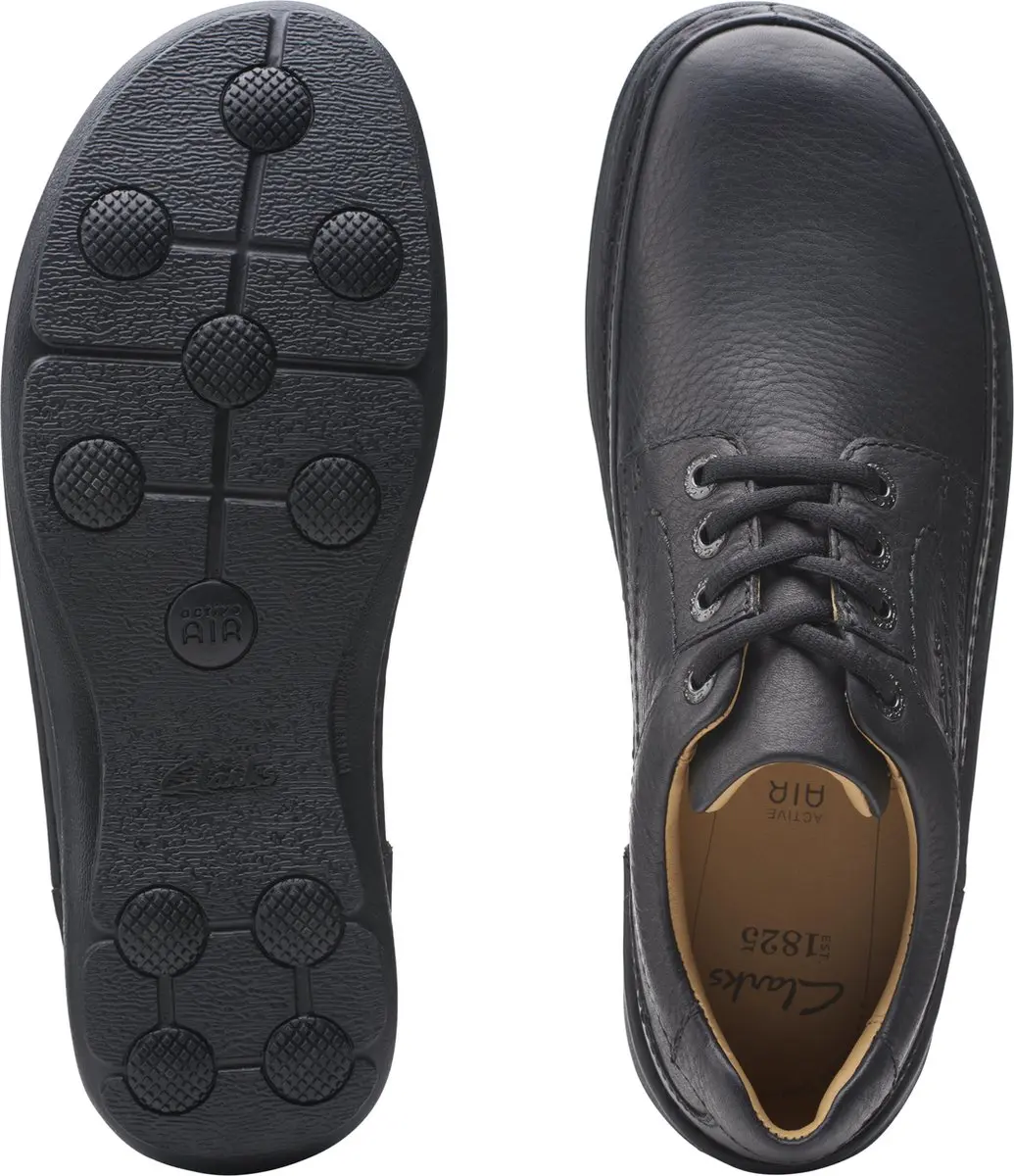 Clarks Nature Three Heren Veterschoenen - Zwart - 42.5