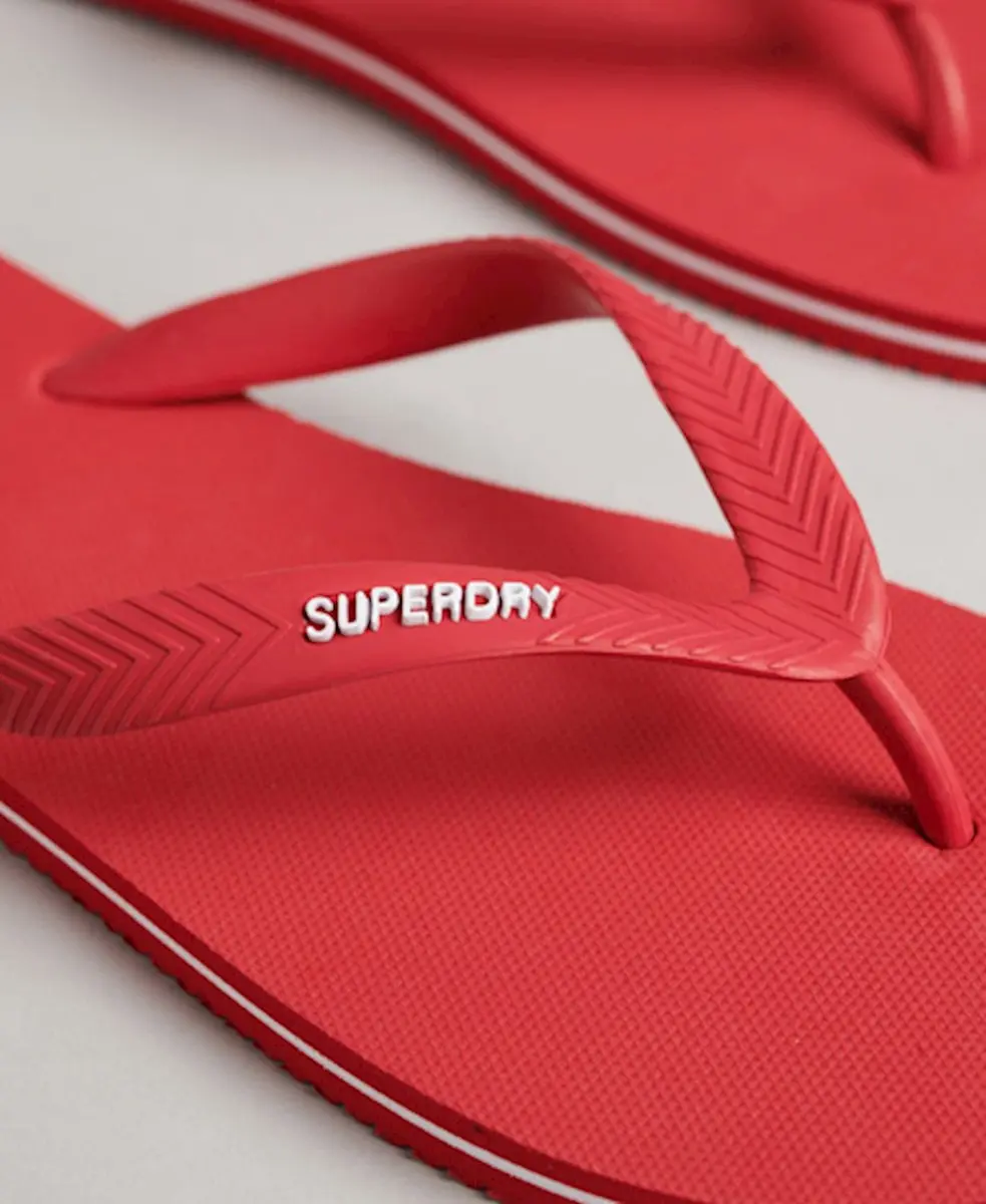 Superdry Heren Klassieke Vintage Teenslippers 42/43 - RXG Varsity Red - afbeelding 5 van 6
