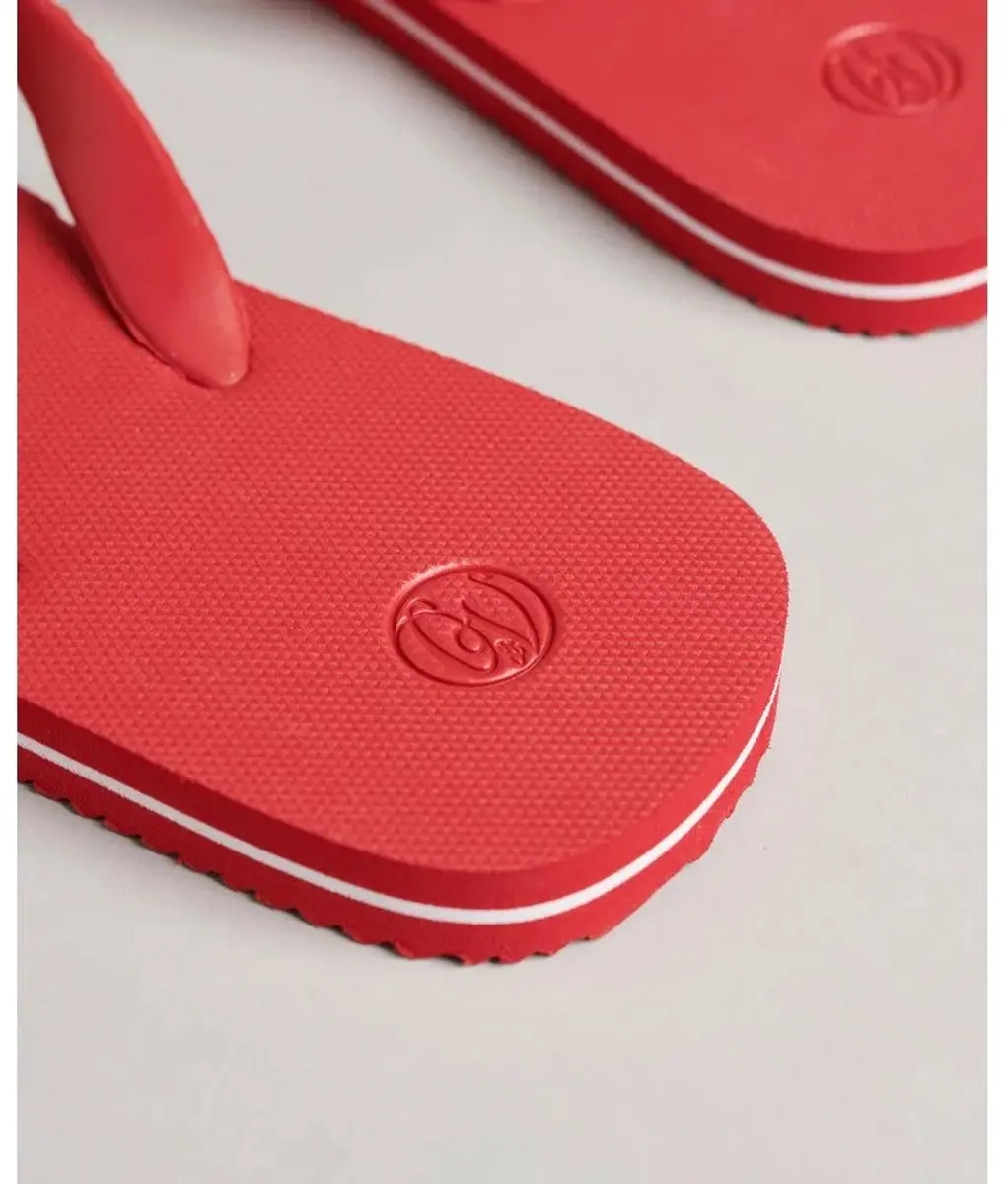 Superdry Heren Klassieke Vintage Teenslippers 42/43 - RXG Varsity Red - afbeelding 4 van 6
