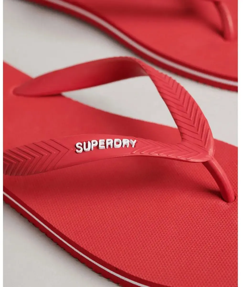 Superdry Heren Klassieke Vintage Teenslippers 42/43 - RXG Varsity Red - afbeelding 3 van 6