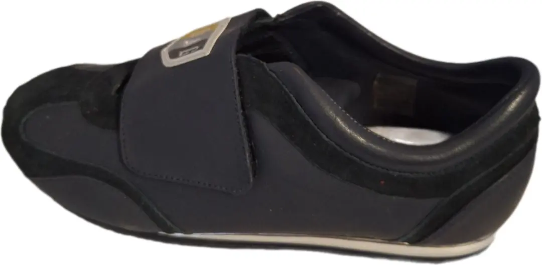 D&G 1 STRAP VELCRO IN DARKBLEU SUEDE/LEATHER SIZE 39
