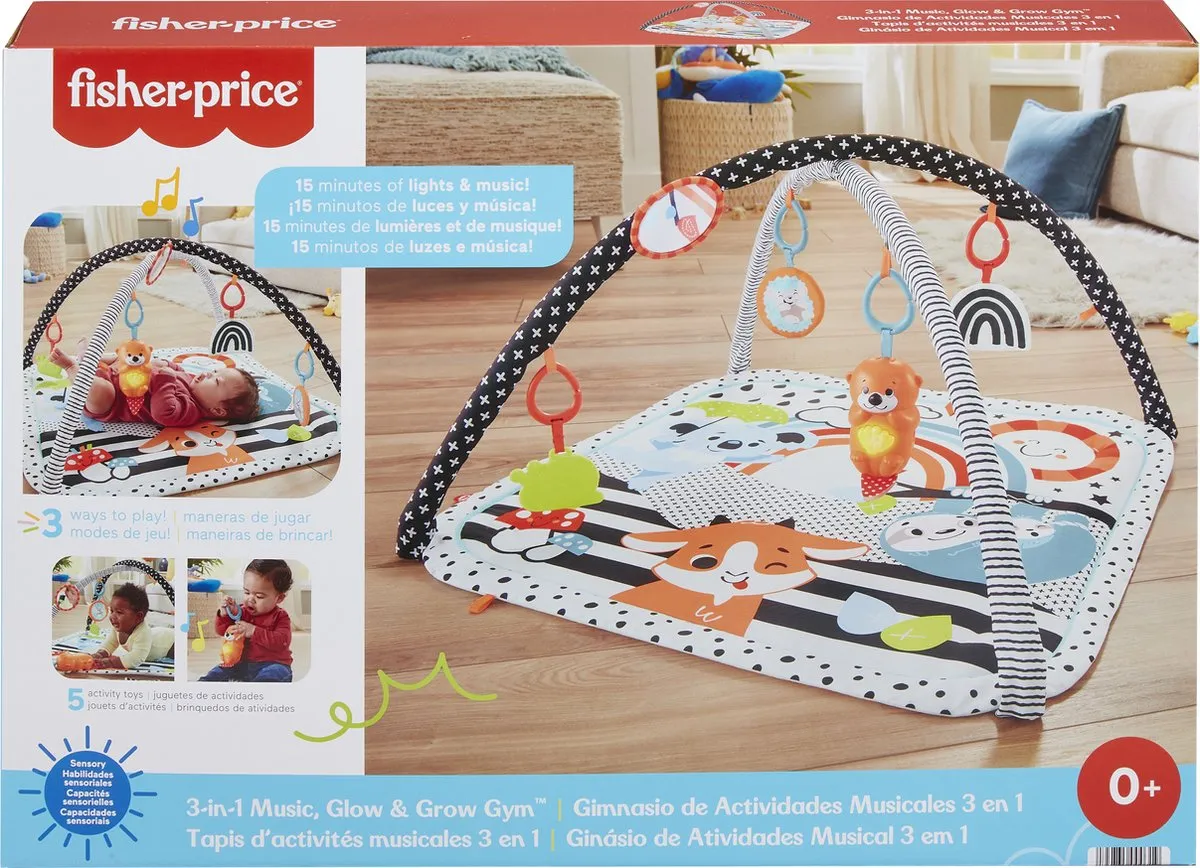 Fisher-Price 3-in-1 Muziek Glow & Grow Gym