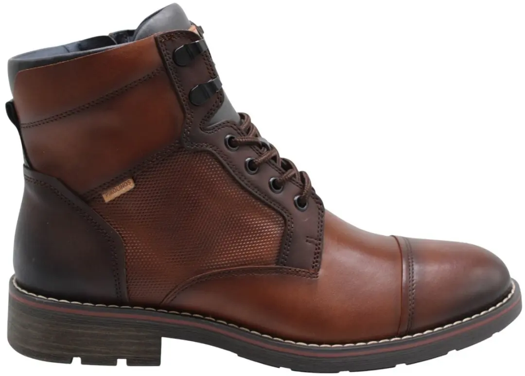 Pikolinos York Heren Veterboots Cognac - Maat 42