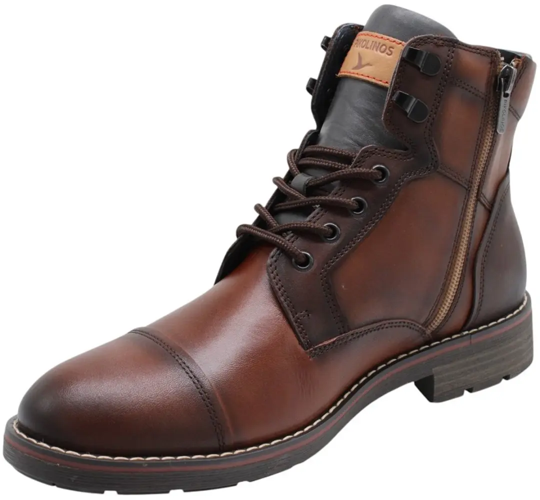 Pikolinos York Heren Veterboots Cognac - Maat 42