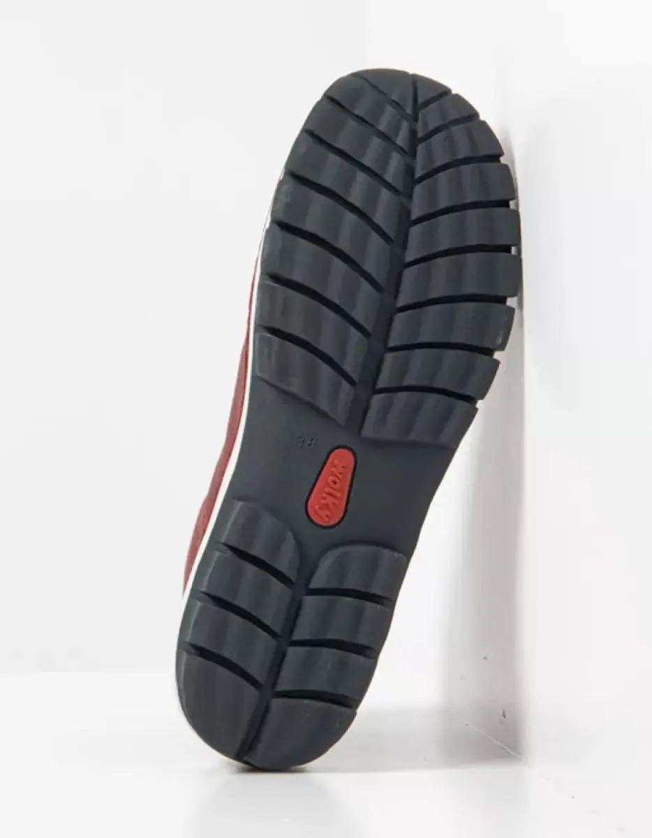 Wolky 0474030 Veterschoenen Dames - Rood Leer - 38 - afbeelding 6 van 6