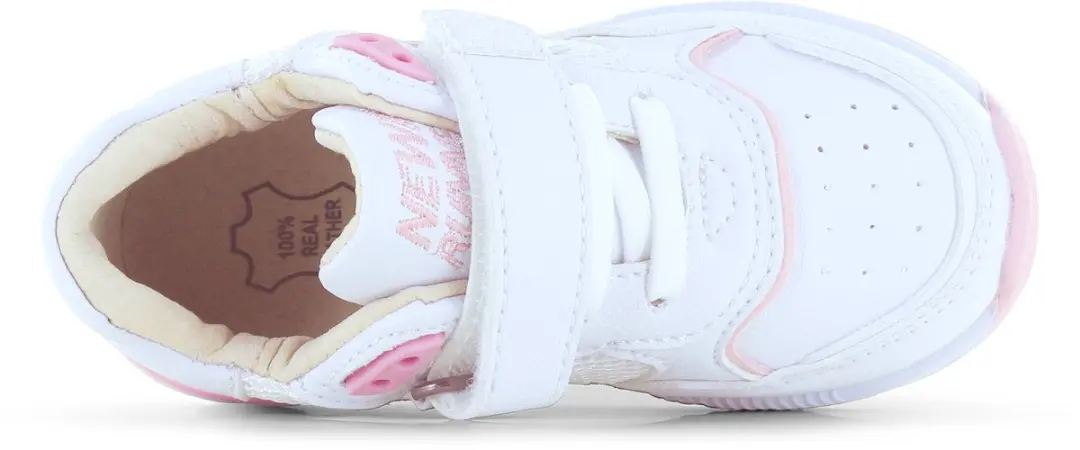 Shoesme Sneakers - Meisjes - Maat 26 - Wit Roze - afbeelding 5 van 6