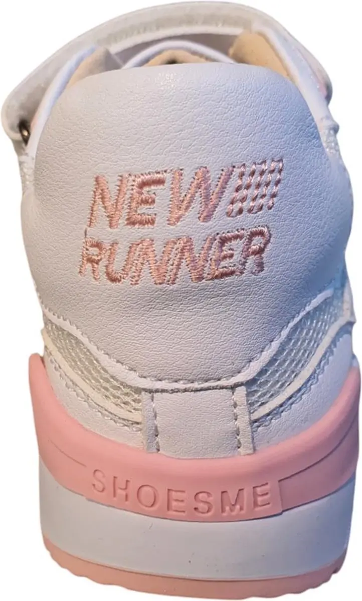 Shoesme Sneakers - Meisjes - Maat 26 - Wit Roze - afbeelding 3 van 6