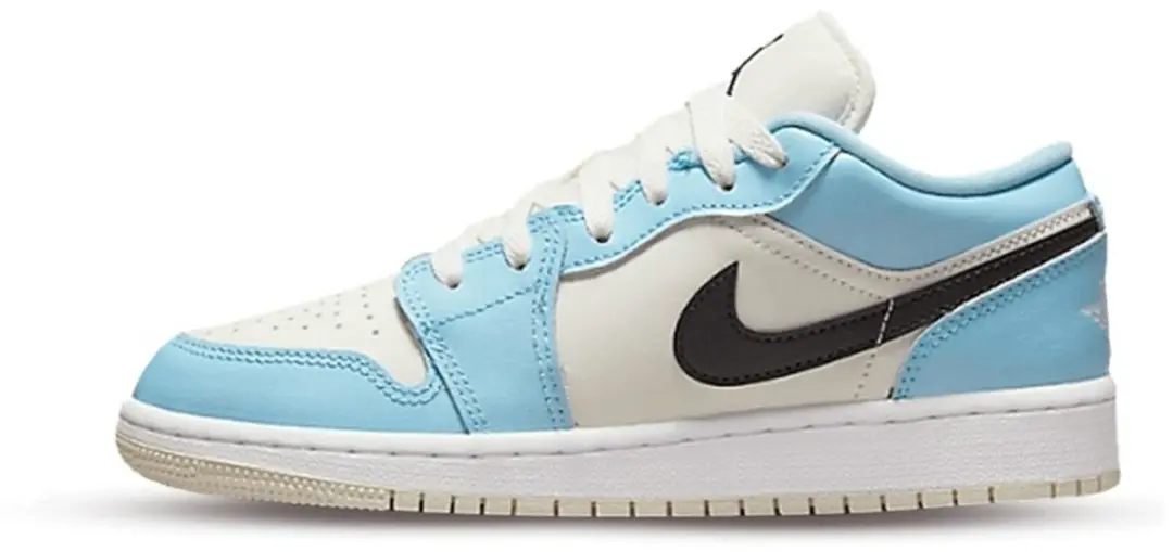 Air Jordan 1 Low Ice Blue Black (GS)