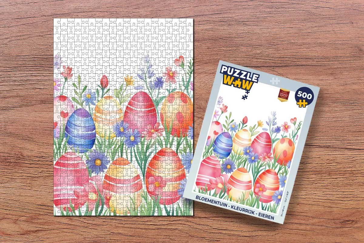 PuzzleWow Bloementuin Legpuzzel 500 Stuks - Kleurrijk