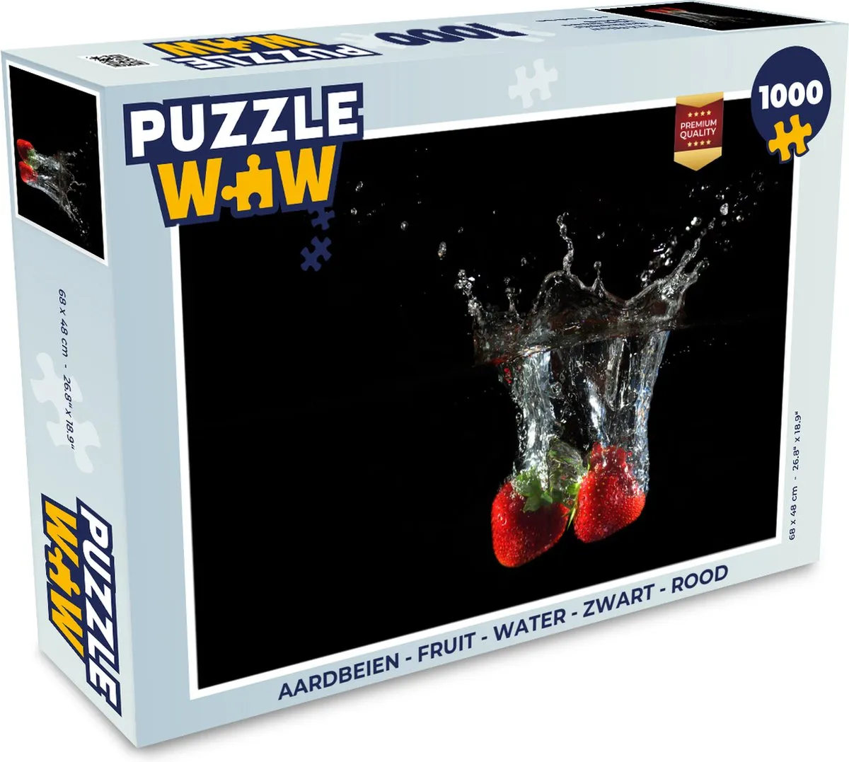 PuzzleWow Aardbeien Legpuzzel 1000 Stuks - Multicolor