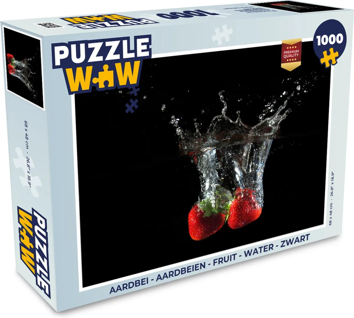 PuzzleWow Aardbeien Legpuzzel 1000 Stuks - Multicolor