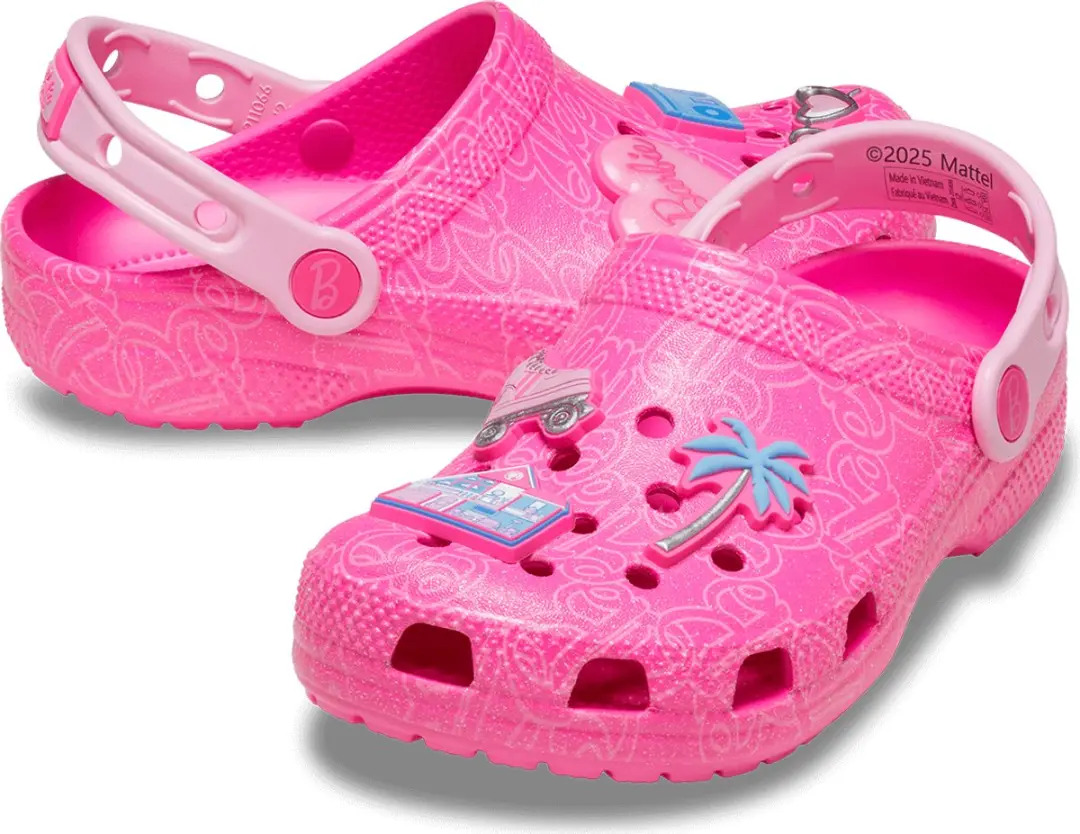 Crocs Classic Mattel Pink Barbie Clogs Kids 34.5