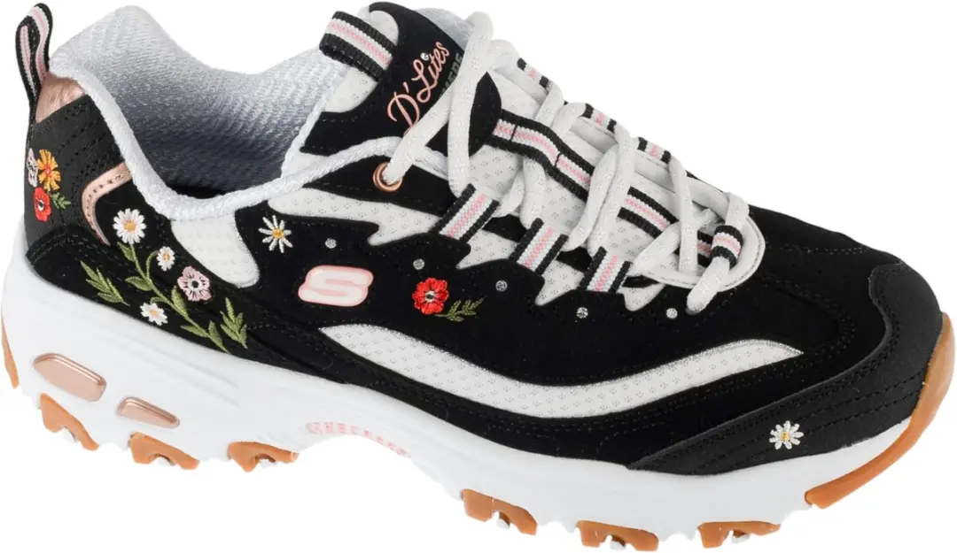 Skechers D Lites, Vrouwen, Zwart, Sneakers, maat: 37