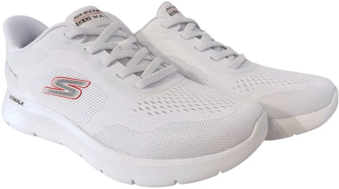 Skechers Instapper Hands-Free Slip-Ins Go Walk Flex Master 216924 WRD White Red