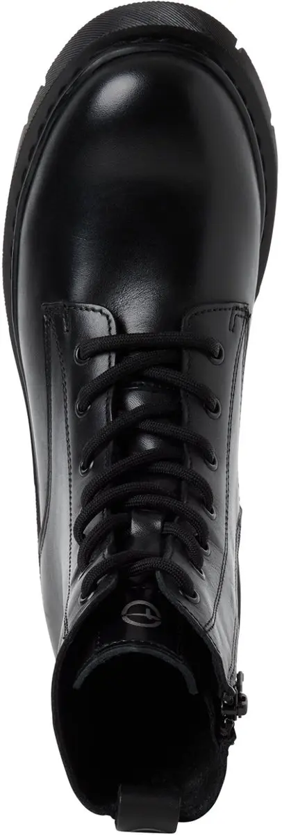 Tamaris ESSENTIALS Dames Lace Boot Flat - Maat 41 - Zwart