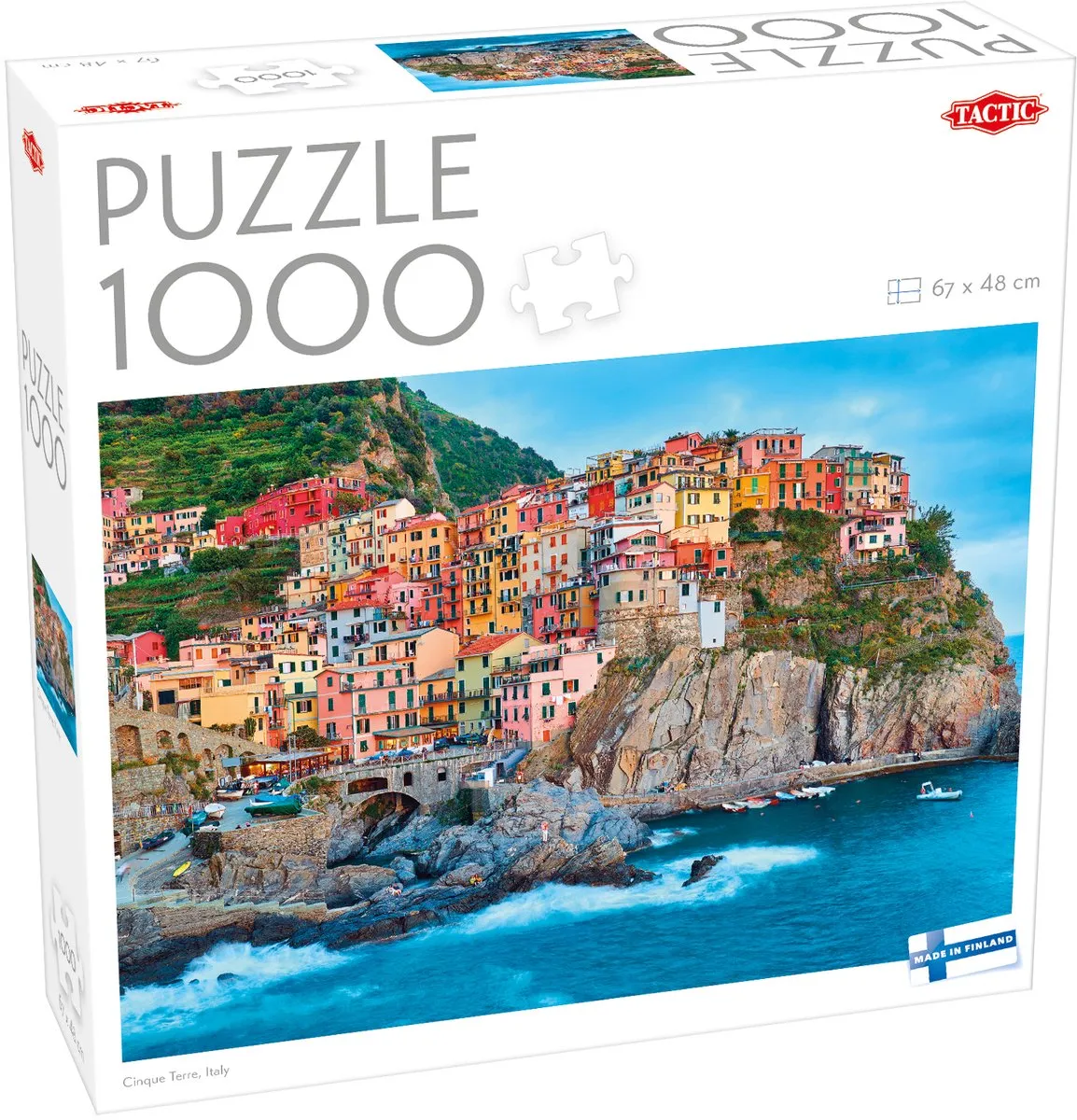 Tactic Cinque Terre Italië Puzzel 1000 Stukjes - Bont