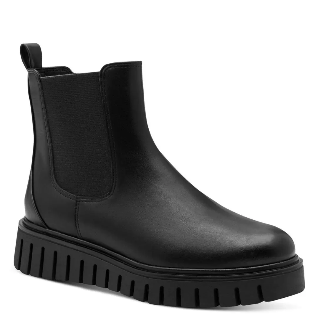 Marco Tozzi Dames Chelseaboot 2-25472-45 001 F-breedte Maat: 39 EU