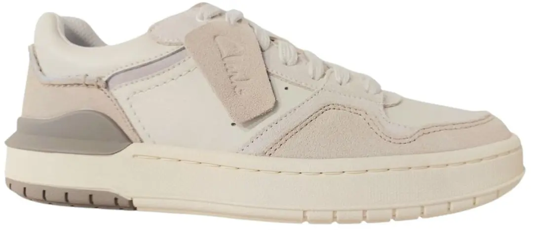 Clarks Sneaker Courtlite2 Lo Off White Suede