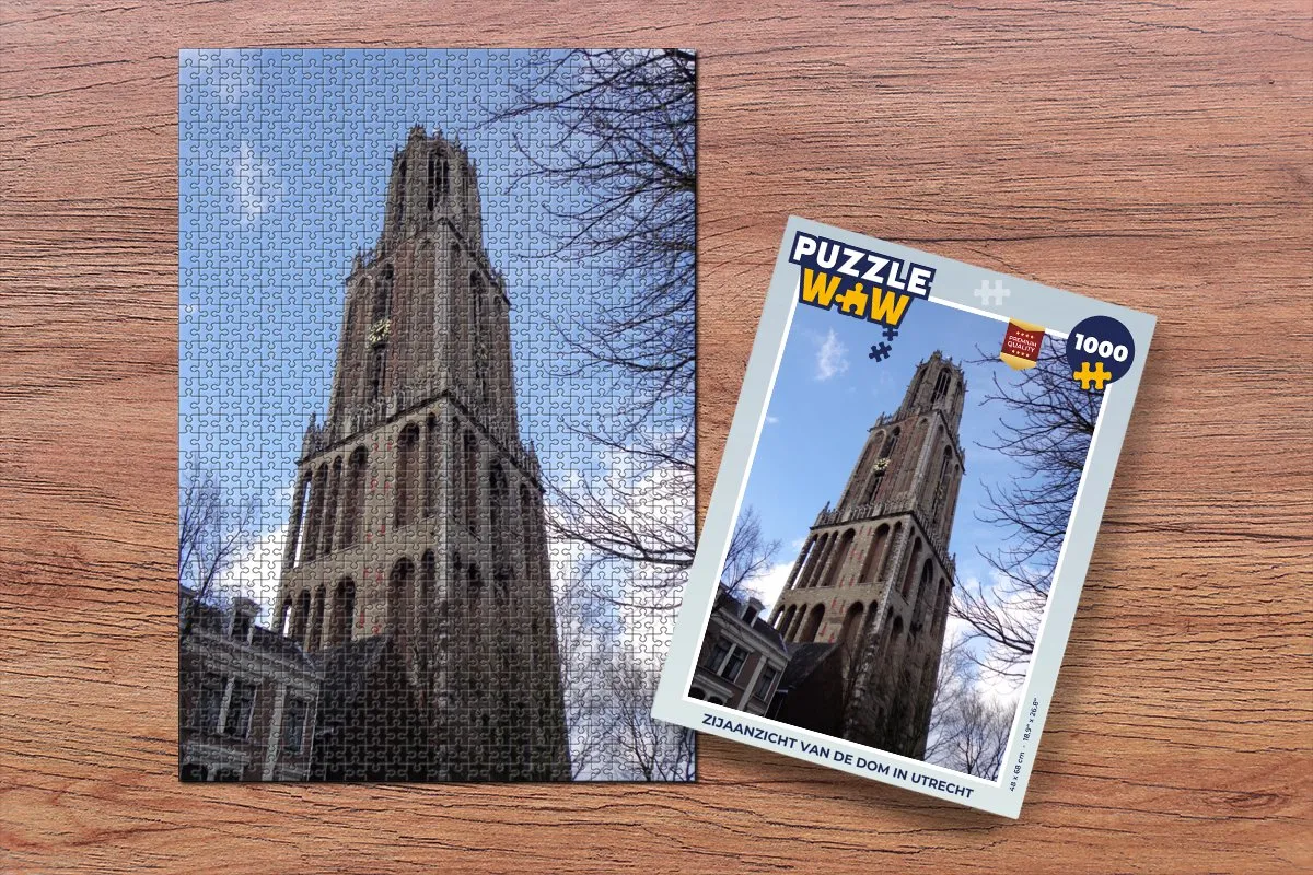 PuzzleWow Dom Toren Utrecht Legpuzzel 1000 Stuks - Multicolor
