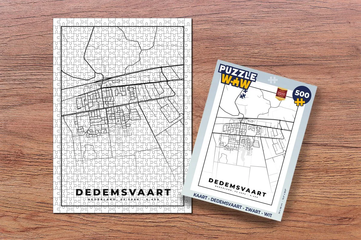 PuzzleWow Dedemsvaart Legpuzzel 500 Stuks - Multicolor