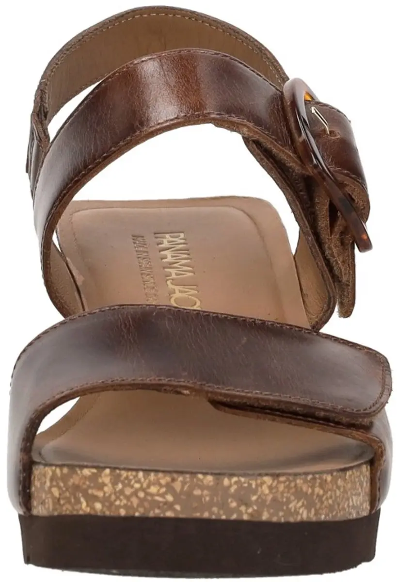 Panama Jack Valle Clay Sandalen Hak - donkerbruin - Maat 38 - afbeelding 6 van 6