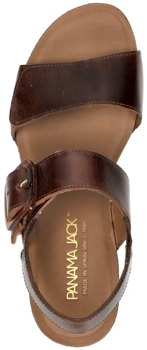 Panama Jack Valle Clay Sandalen Hak - donkerbruin - Maat 38 - afbeelding 4 van 6
