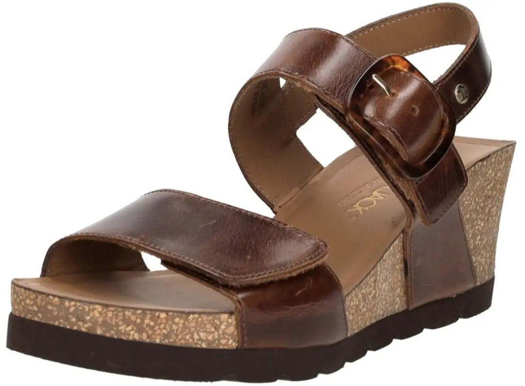 Panama Jack Valle Clay Sandalen Hak - donkerbruin - Maat 38 - afbeelding 3 van 6