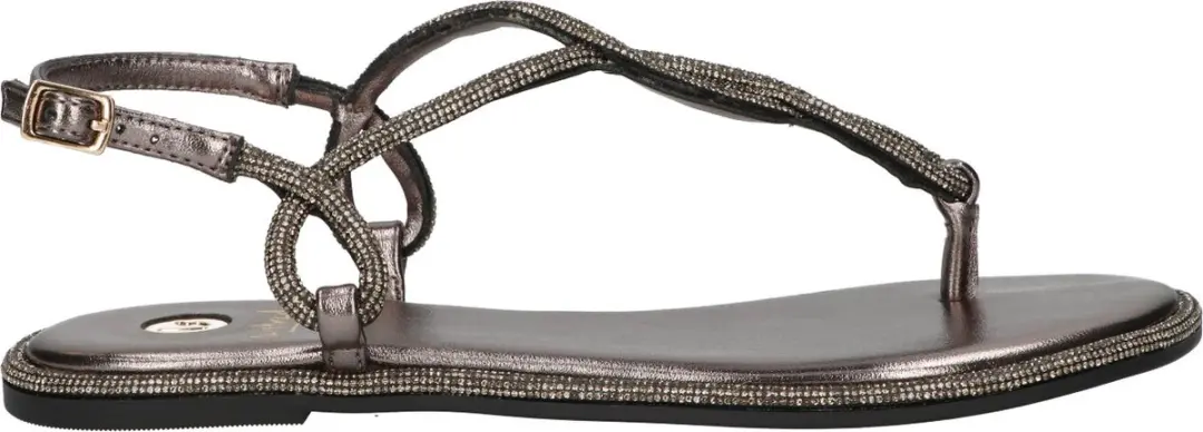 La Strada Sandaal Pewter Glitter Synthetisch
