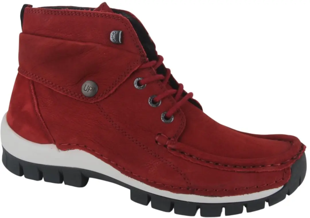 Wolky 0472511-553 dames veterboots sportief maat 38 rood
