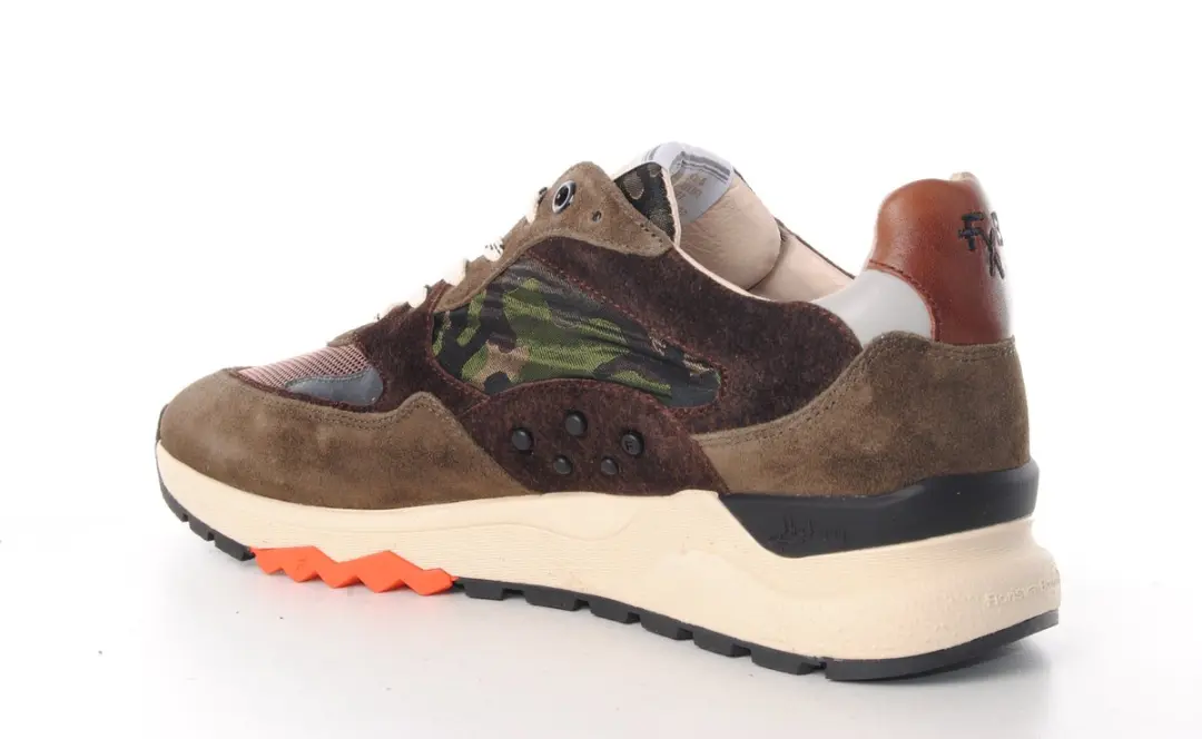 Floris van Bommel DE TREENER Lage Sneakers - Bruin 43.5 - afbeelding 3 van 6